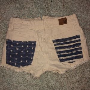 American eagle patriotic shorts